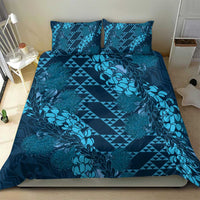 Naval Night Aloha Hawaii Bedding Set Hawaiian Kakau Ohia Lehua Lei - Polynesian Pride