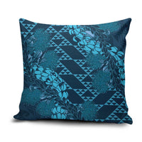Naval Night Aloha Hawaii Pillow Cover Hawaiian Kakau Ohia Lehua Lei - Polynesian Pride