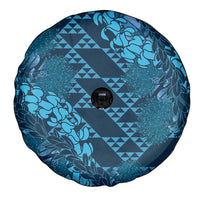 Naval Night Aloha Hawaii Spare Tire Cover Hawaiian Kakau Ohia Lehua Lei - Polynesian Pride