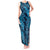 Naval Night Aloha Hawaii Tank Maxi Dress Hawaiian Kakau Ohia Lehua Lei - Polynesian Pride