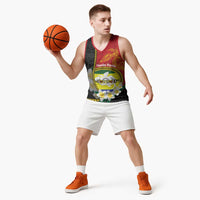 Personalised PNG Morobe Provins Basketball Jersey Papua New Guinea Plumeria Melanesian Pattern LT14 - Polynesian Pride