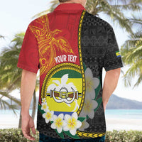 Personalised PNG Morobe Provins Hawaiian Shirt Papua New Guinea Plumeria Melanesian Pattern LT14 - Polynesian Pride