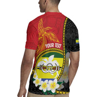 Personalised PNG Morobe Provins Rugby Jersey Papua New Guinea Plumeria Melanesian Pattern LT14 - Polynesian Pride
