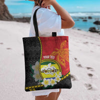 Personalised PNG Morobe Provins Tote Bag Papua New Guinea Plumeria Melanesian Pattern LT14 - Polynesian Pride