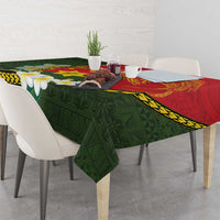 Personalised PNG Isten Hailans Provins Tablecloth Papua New Guinea Plumeria Melanesian Pattern LT14 - Polynesian Pride