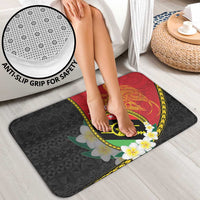 Personalised PNG Sauten Hailans Bathroom Set Papua New Guinea Plumeria Melanesian Pattern - Polynesian Pride