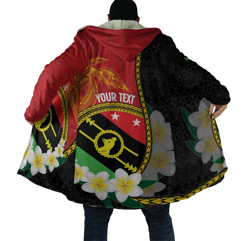 Personalised PNG Sauten Hailans Cloak Papua New Guinea Plumeria Melanesian Pattern - Polynesian Pride