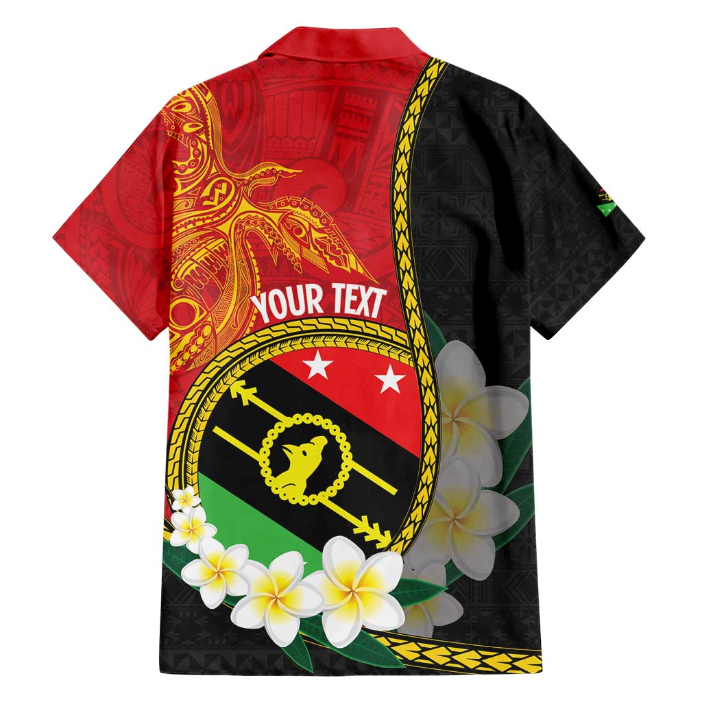 Personalised PNG Sauten Hailans Family Matching Short Sleeve Bodycon Dress and Hawaiian Shirt Papua New Guinea Plumeria Melanesian Pattern - Polynesian Pride