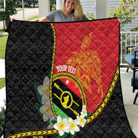 Personalised PNG Sauten Hailans Quilt Papua New Guinea Plumeria Melanesian Pattern - Polynesian Pride