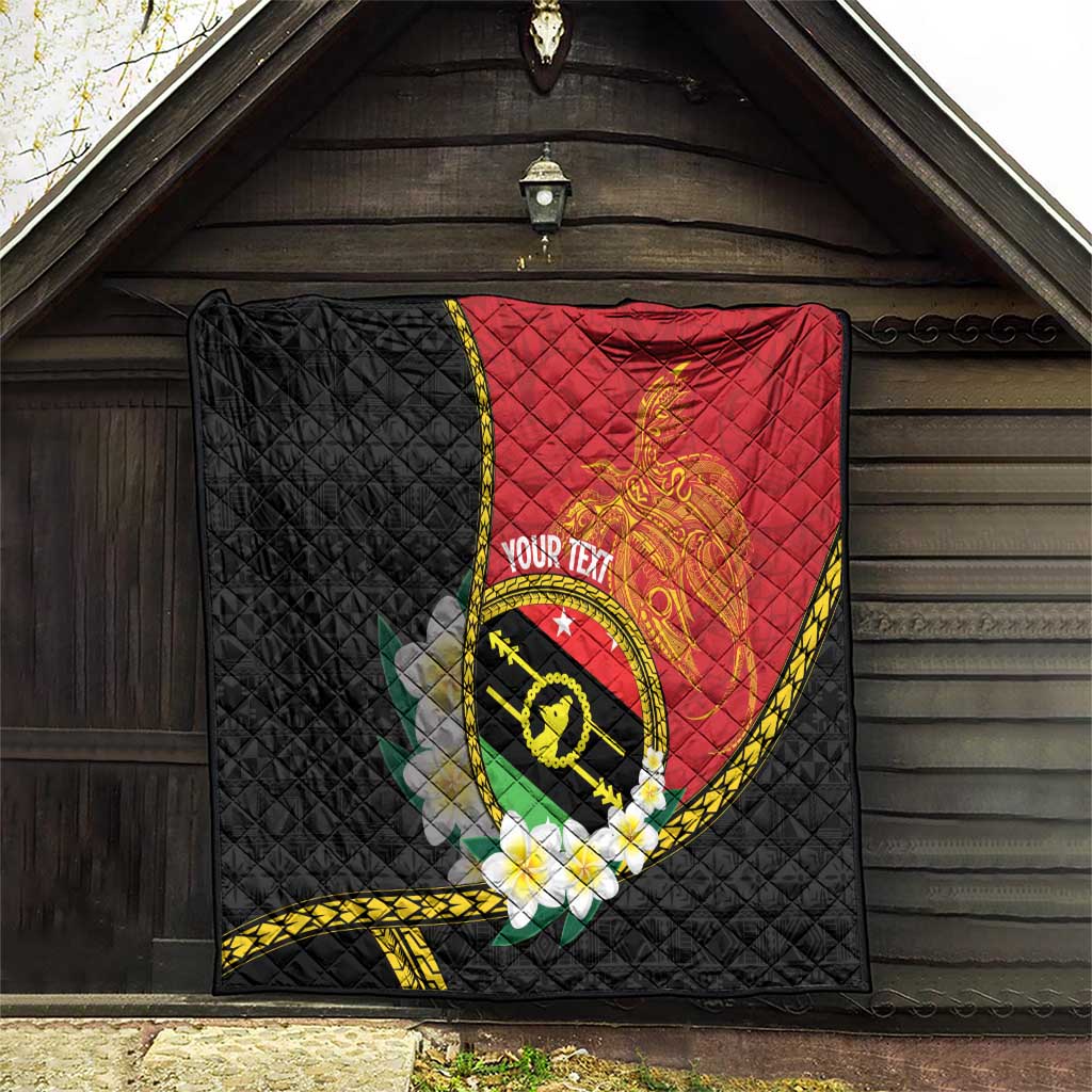 Personalised PNG Sauten Hailans Quilt Papua New Guinea Plumeria Melanesian Pattern - Polynesian Pride