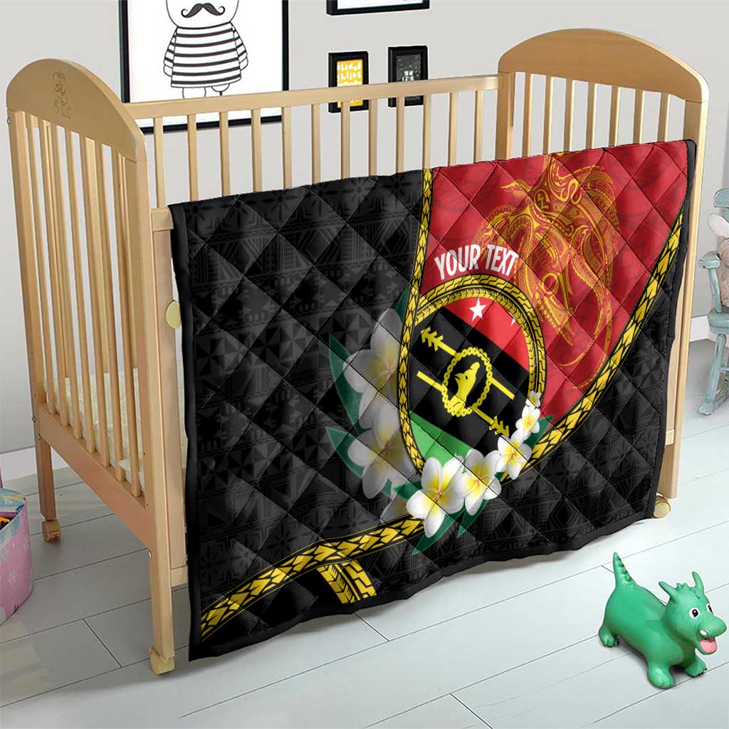 Personalised PNG Sauten Hailans Quilt Papua New Guinea Plumeria Melanesian Pattern - Polynesian Pride