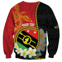 Personalised PNG Sauten Hailans Sweatshirt Papua New Guinea Plumeria Melanesian Pattern LT14 - Polynesian Pride