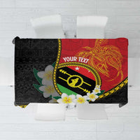 Personalised PNG Sauten Hailans Tablecloth Papua New Guinea Plumeria Melanesian Pattern LT14 Red - Polynesian Pride
