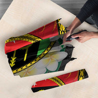 Personalised PNG Sauten Hailans Umbrella Papua New Guinea Plumeria Melanesian Pattern - Polynesian Pride