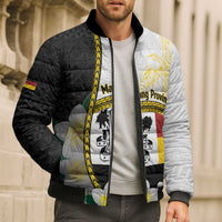 Personalised PNG Madang Provins Bomber Puffer Jacket Papua New Guinea Plumeria Melanesian Pattern LT14 - Polynesian Pride