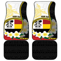 Personalised PNG Madang Provins Car Mats Papua New Guinea Plumeria Melanesian Pattern LT14 - Polynesian Pride