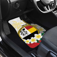 Personalised PNG Madang Provins Car Mats Papua New Guinea Plumeria Melanesian Pattern LT14 - Polynesian Pride
