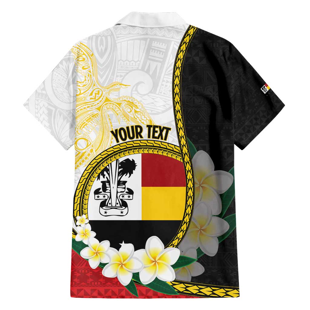 Personalised PNG Madang Provins Family Matching Long Sleeve Bodycon Dress and Hawaiian Shirt Papua New Guinea Plumeria Melanesian Pattern - Polynesian Pride