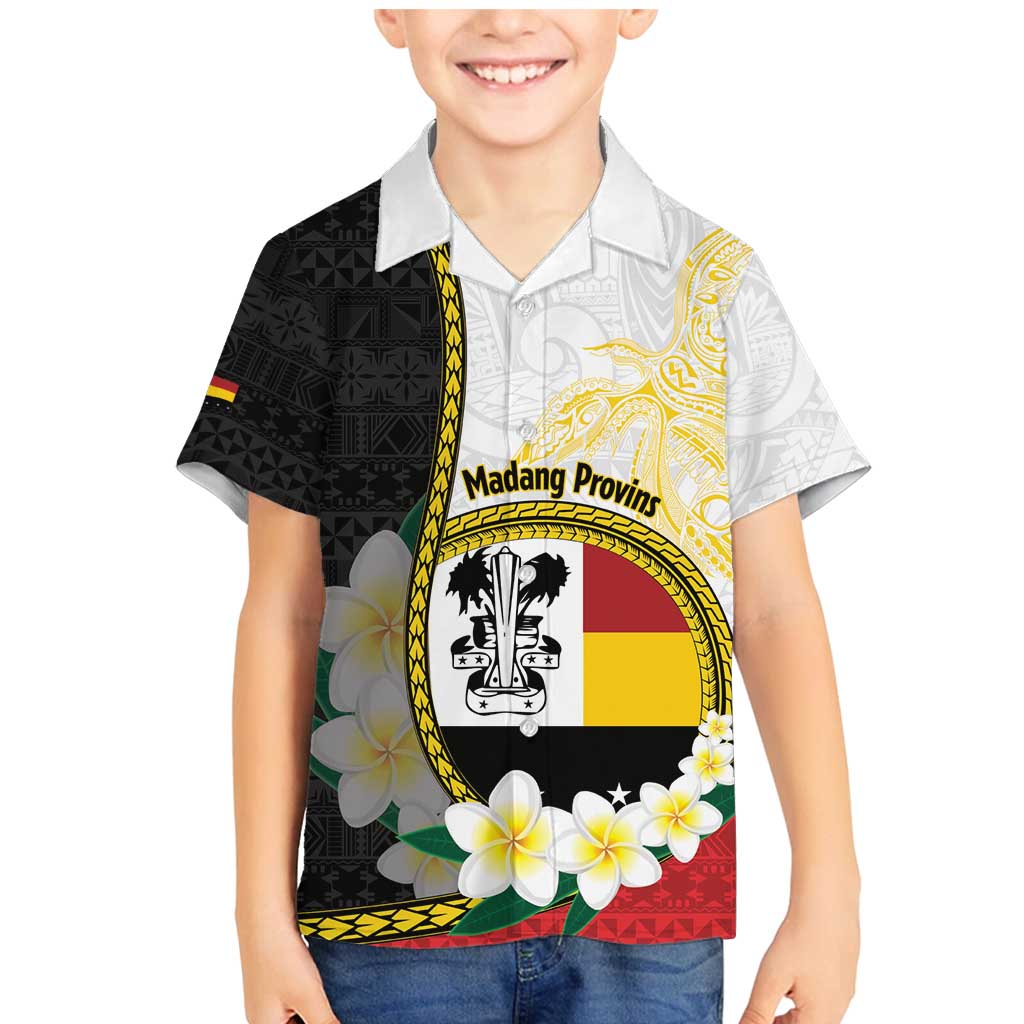 Personalised PNG Madang Provins Family Matching Mermaid Dress and Hawaiian Shirt Papua New Guinea Plumeria Melanesian Pattern - Polynesian Pride
