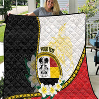 Personalised PNG Madang Provins Quilt Papua New Guinea Plumeria Melanesian Pattern - Polynesian Pride