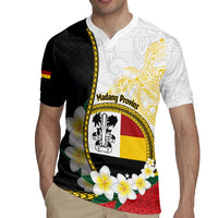 Personalised PNG Madang Provins Rugby Jersey Papua New Guinea Plumeria Melanesian Pattern LT14 - Polynesian Pride