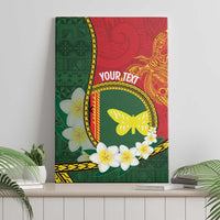 Personalised PNG Oro Provins Canvas Wall Art Papua New Guinea Plumeria Melanesian Pattern LT14 - Polynesian Pride