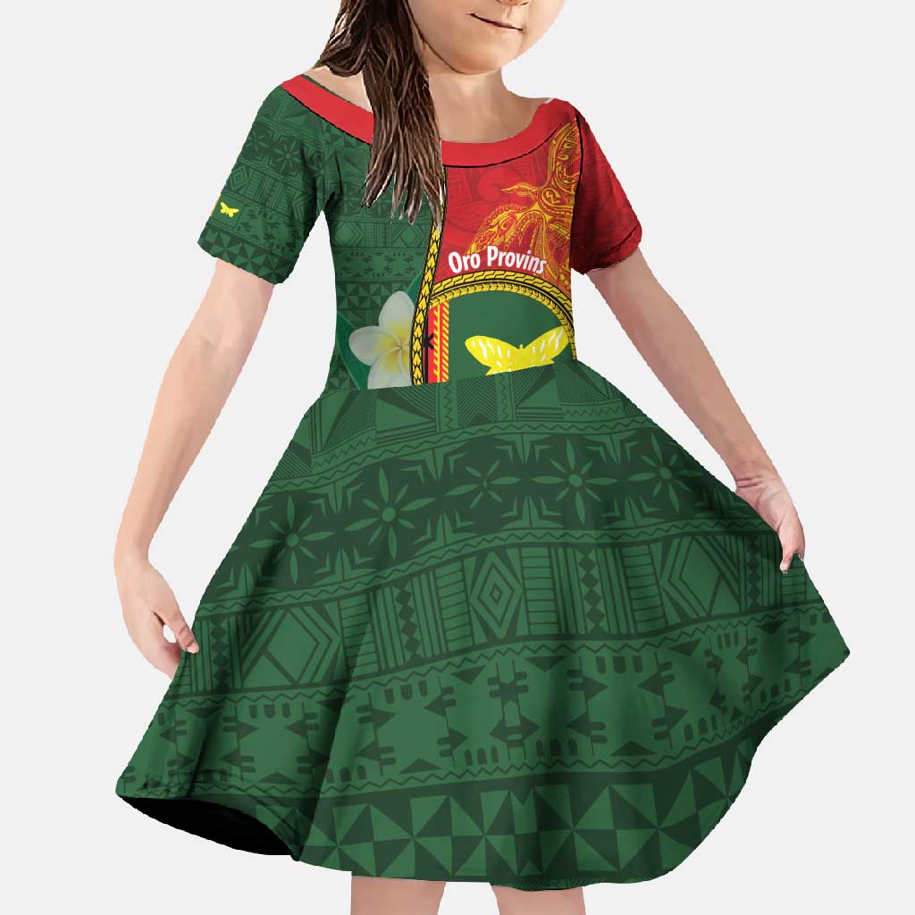 Personalised PNG Oro Provins Family Matching Mermaid Dress and Hawaiian Shirt Papua New Guinea Plumeria Melanesian Pattern - Polynesian Pride
