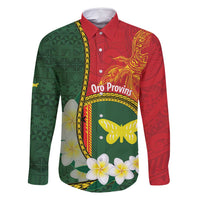 Personalised PNG Oro Provins Family Matching Mermaid Dress and Hawaiian Shirt Papua New Guinea Plumeria Melanesian Pattern - Polynesian Pride