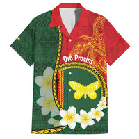 Personalised PNG Oro Provins Family Matching Puletasi and Hawaiian Shirt Papua New Guinea Plumeria Melanesian Pattern - Polynesian Pride