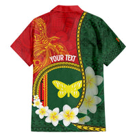 Personalised PNG Oro Provins Hawaiian Shirt Papua New Guinea Plumeria Melanesian Pattern LT14 - Polynesian Pride