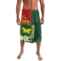 Personalised PNG Oro Provins Lavalava Papua New Guinea Plumeria Melanesian Pattern - Polynesian Pride