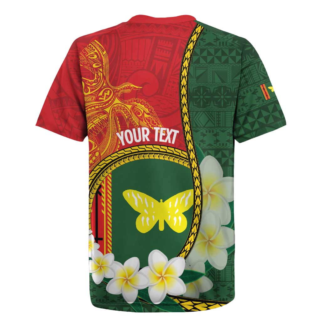 Personalised PNG Oro Provins Rugby Jersey Papua New Guinea Plumeria Melanesian Pattern LT14 - Polynesian Pride