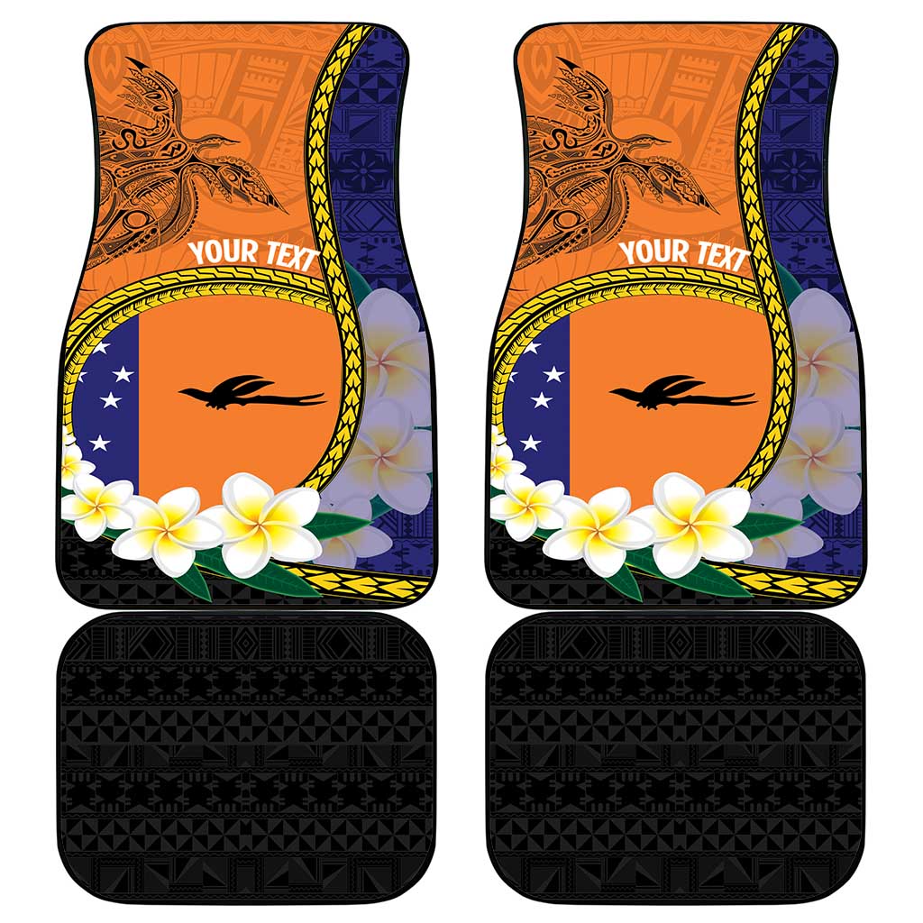 Personalised PNG Niu Ailan Car Mats Papua New Guinea Plumeria Melanesian Pattern LT14 - Polynesian Pride