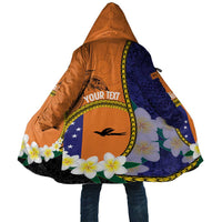 Personalised PNG Niu Ailan Cloak Papua New Guinea Plumeria Melanesian Pattern - Polynesian Pride