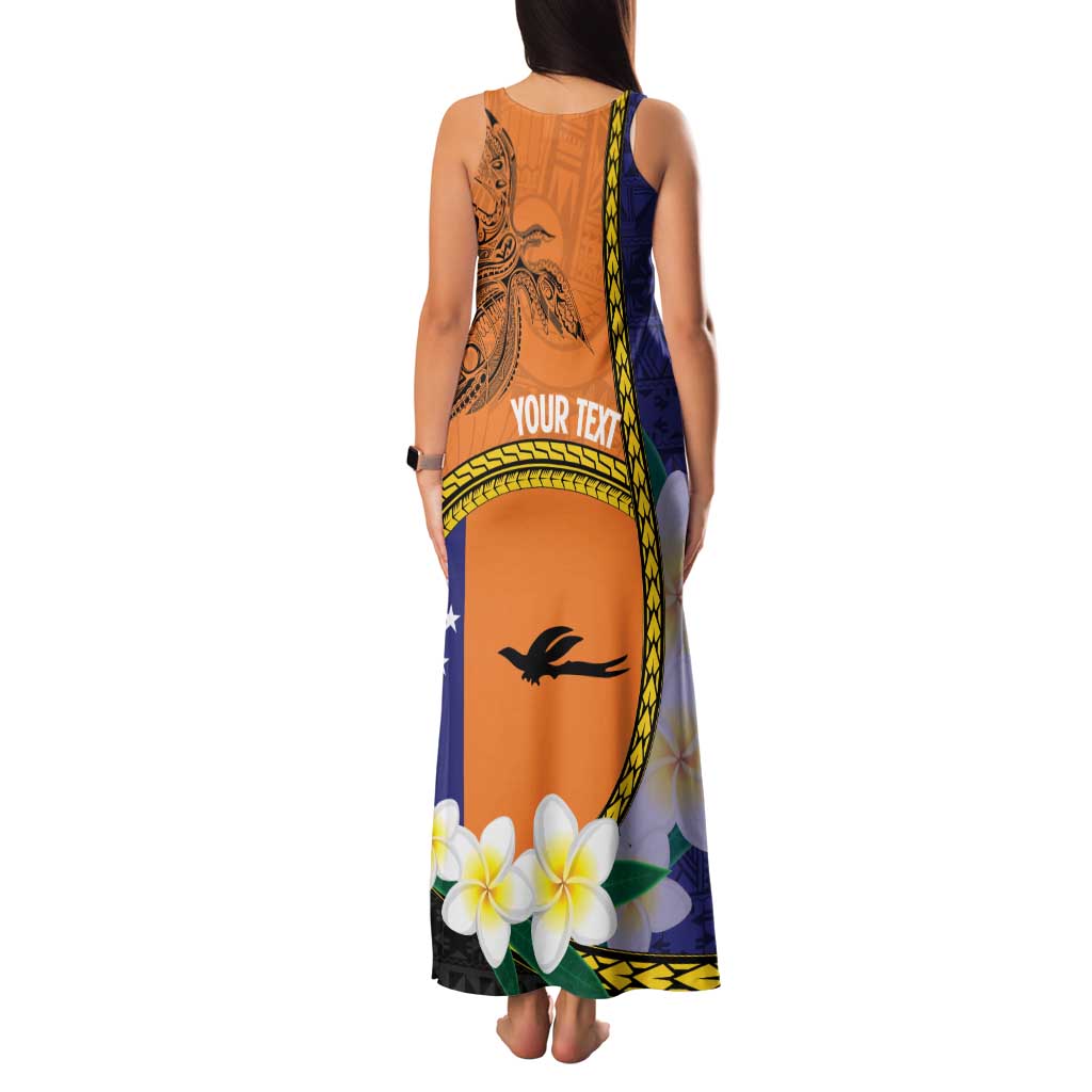 Personalised PNG Niu Ailan Family Matching Tank Maxi Dress and Hawaiian Shirt Papua New Guinea Plumeria Melanesian Pattern - Polynesian Pride