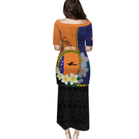 Personalised PNG Niu Ailan Puletasi Papua New Guinea Plumeria Melanesian Pattern - Polynesian Pride