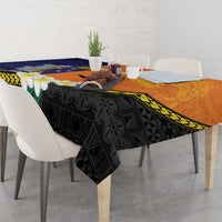 Personalised PNG Niu Ailan Tablecloth Papua New Guinea Plumeria Melanesian Pattern LT14 - Polynesian Pride