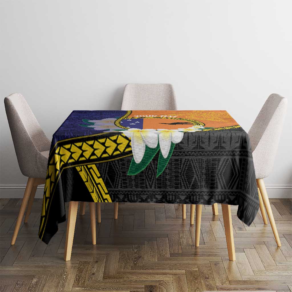 Personalised PNG Niu Ailan Tablecloth Papua New Guinea Plumeria Melanesian Pattern LT14 - Polynesian Pride