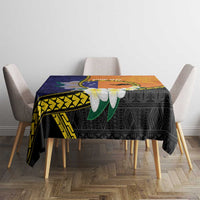 Personalised PNG Niu Ailan Tablecloth Papua New Guinea Plumeria Melanesian Pattern LT14 - Polynesian Pride