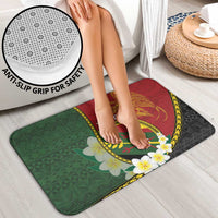 Personalised PNG Simbu Provins Bathroom Set Papua New Guinea Plumeria Melanesian Pattern - Polynesian Pride