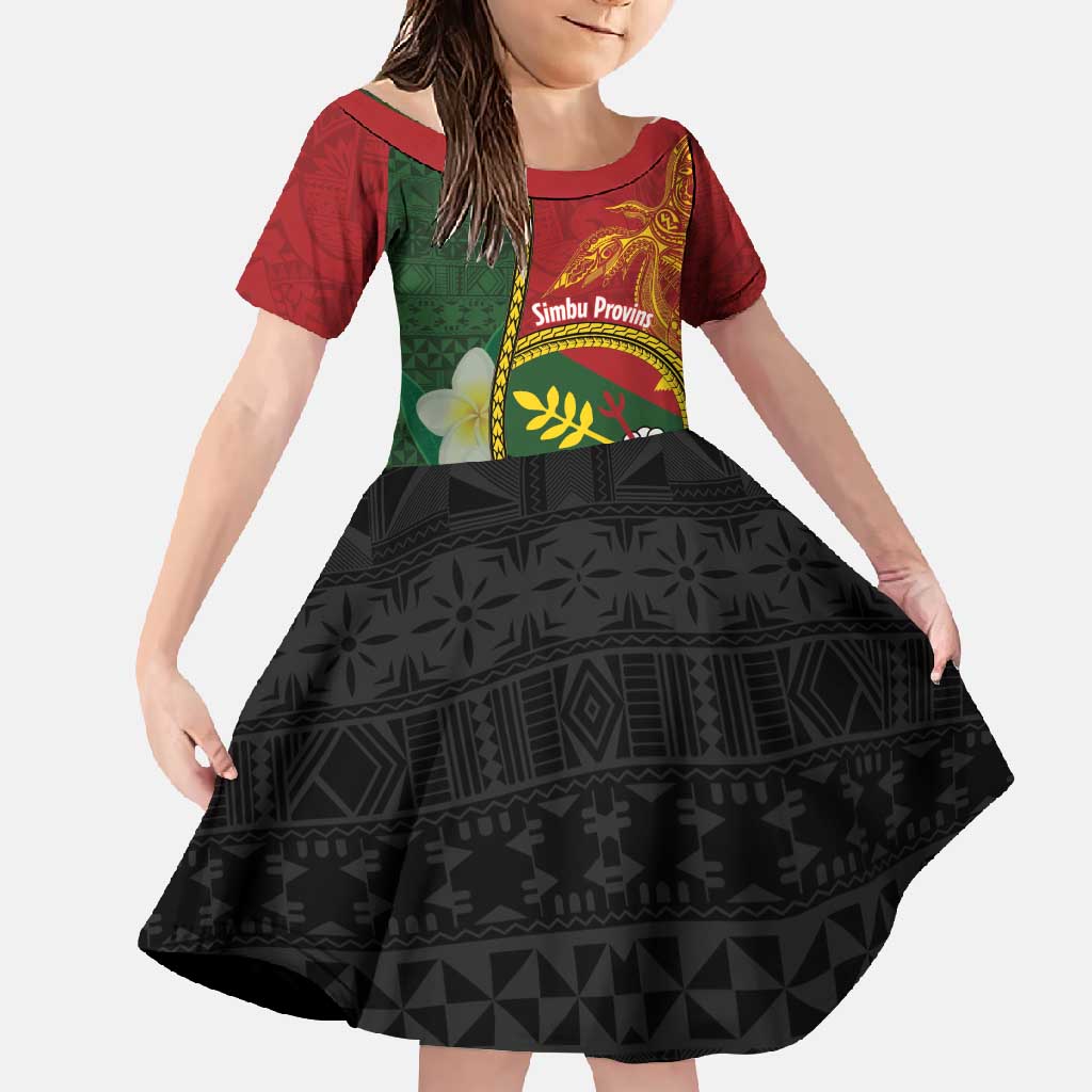 Personalised PNG Simbu Provins Family Matching Off Shoulder Maxi Dress and Hawaiian Shirt Papua New Guinea Plumeria Melanesian Pattern - Polynesian Pride