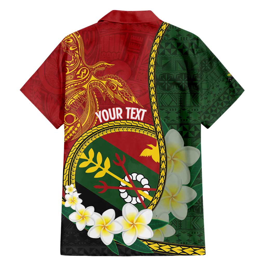 Personalised PNG Simbu Provins Family Matching Off Shoulder Short Dress and Hawaiian Shirt Papua New Guinea Plumeria Melanesian Pattern - Polynesian Pride