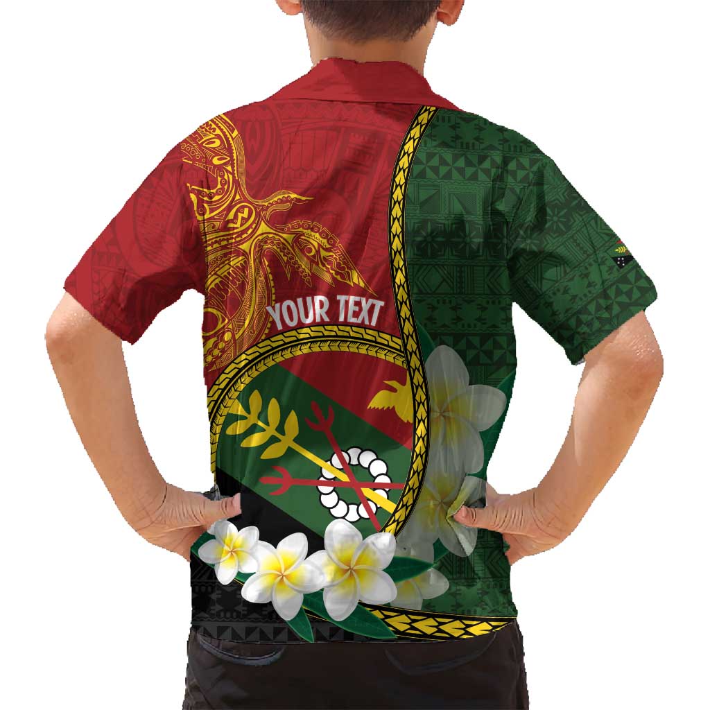 Personalised PNG Simbu Provins Family Matching Summer Maxi Dress and Hawaiian Shirt Papua New Guinea Plumeria Melanesian Pattern - Polynesian Pride