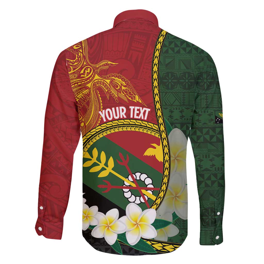 Personalised PNG Simbu Provins Family Matching Tank Maxi Dress and Hawaiian Shirt Papua New Guinea Plumeria Melanesian Pattern - Polynesian Pride