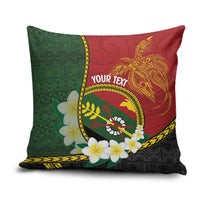Personalised PNG Simbu Provins Pillow Cover Papua New Guinea Plumeria Melanesian Pattern - Polynesian Pride