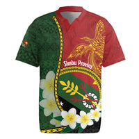 Personalised PNG Simbu Provins Rugby Jersey Papua New Guinea Plumeria Melanesian Pattern - Polynesian Pride
