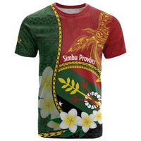Personalised PNG Simbu Provins T Shirt Papua New Guinea Plumeria Melanesian Pattern - Polynesian Pride