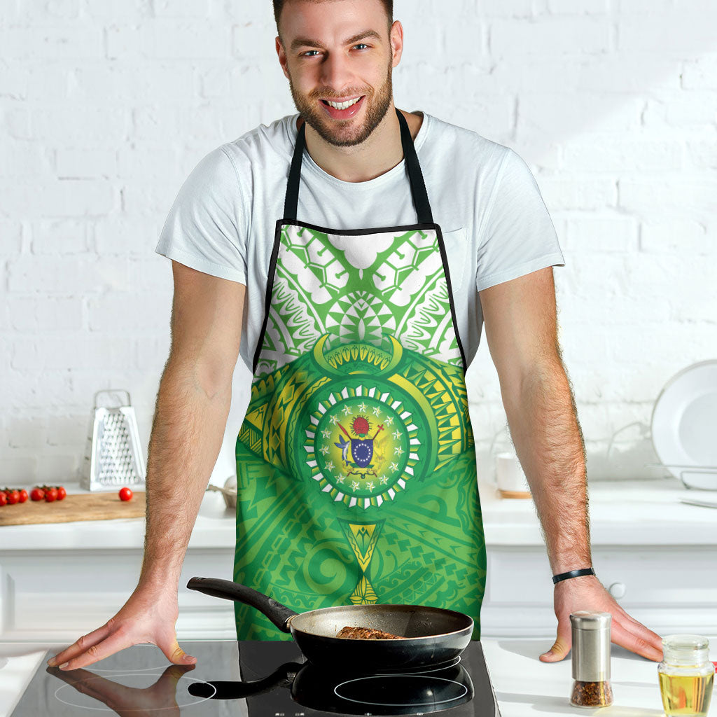 Cook Islands Manta Ray Apron Kuki Airani Tattoo Green Color LT14 - Polynesian Pride