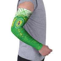 Cook Islands Manta Ray Arm Sleeves Kuki Airani Tattoo Green Color LT14 - Polynesian Pride