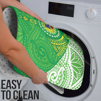 Cook Islands Manta Ray Bathroom Set Kuki Airani Tattoo Green Color LT14 - Polynesian Pride